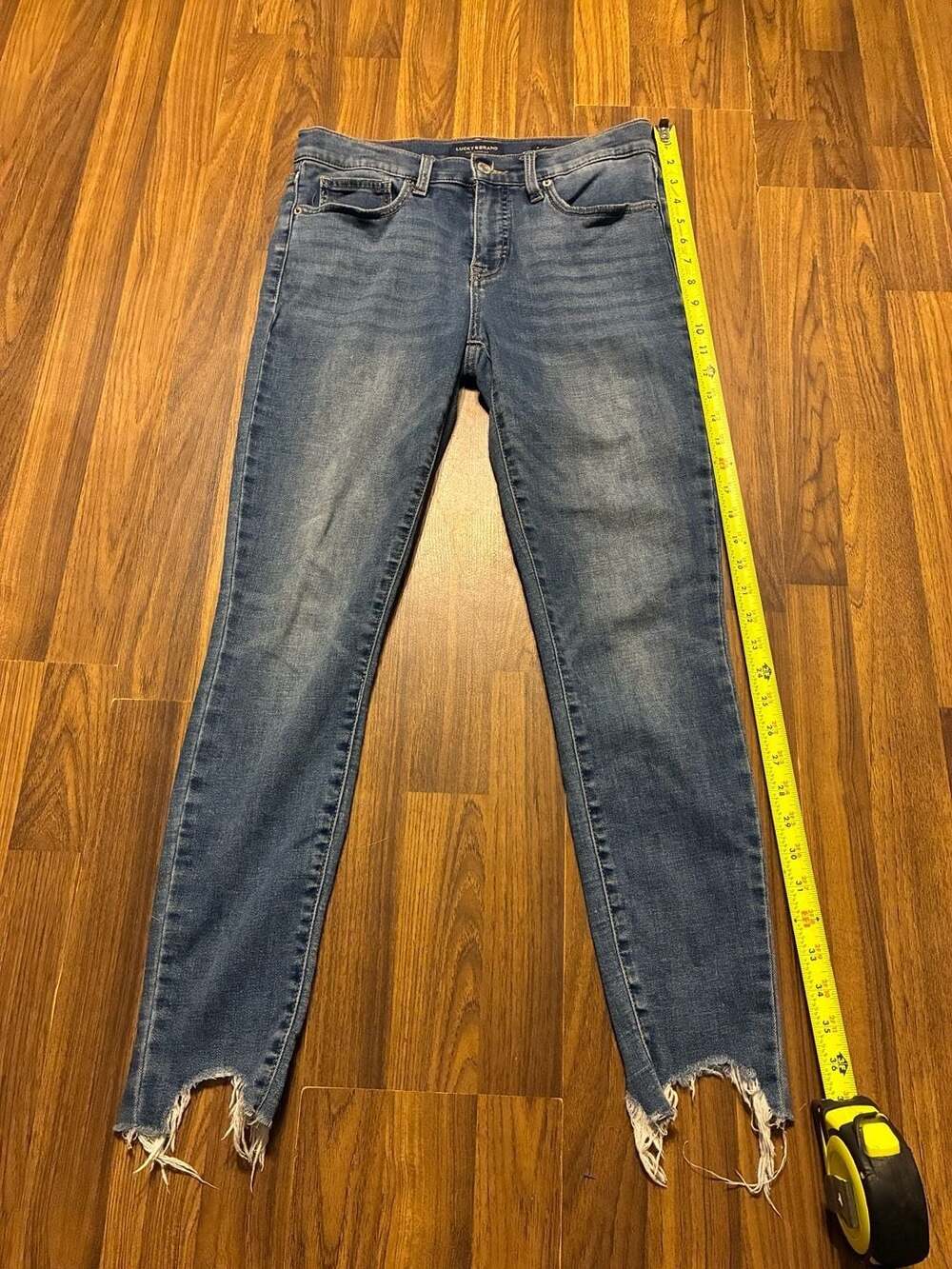 Lucky Brand Size 6/28 Regular Skinny Jeans Raw Hem